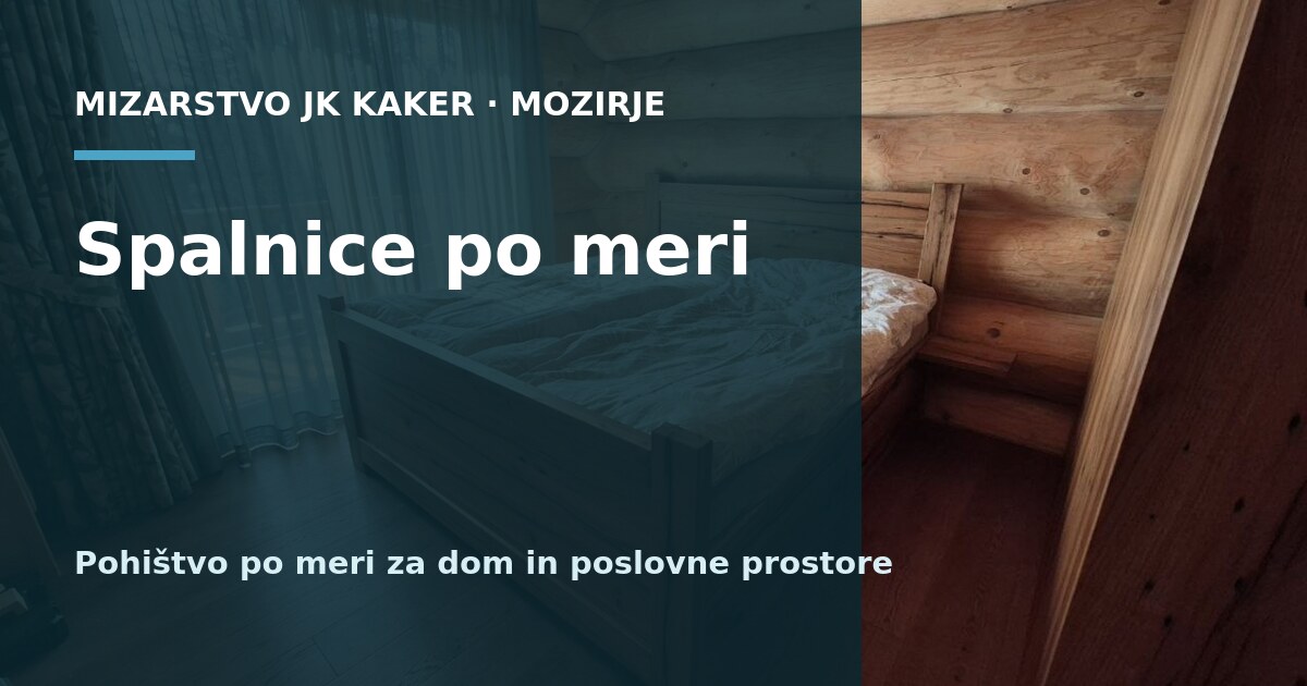 Spalnice po meri – e-Galerija | JK Kaker