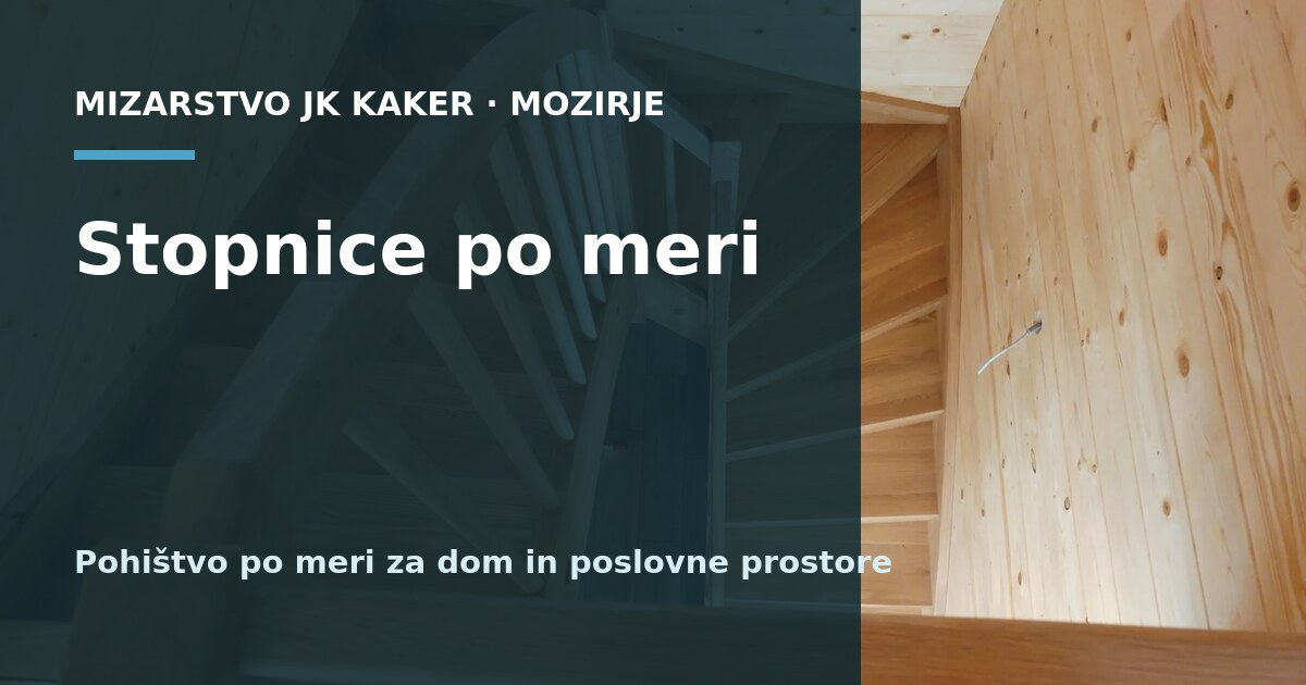 Stopnice po meri – e-Galerija | JK Kaker